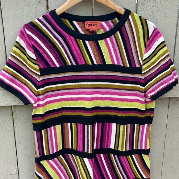 Missoni For Target Women's Striped Knit Dress Y2K No Size Tag See Measurements - Picture 2 of 5